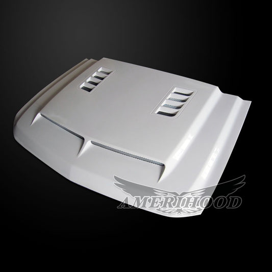 AmeriHood - Chevrolet Silverado 1500 Model 2007-2013 E Style Functional Heat Extraction Hood