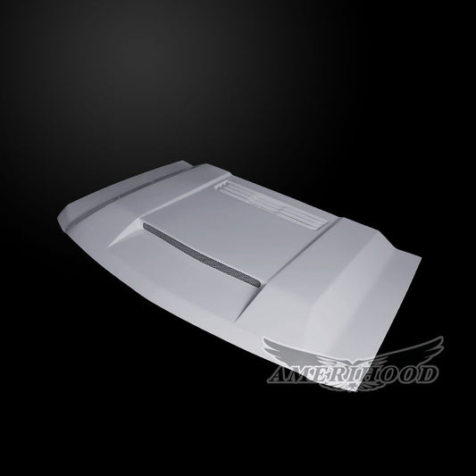 AmeriHood - Chevrolet Silverado 1500 2014-2015 BFT Style Functional Ram Air Hood