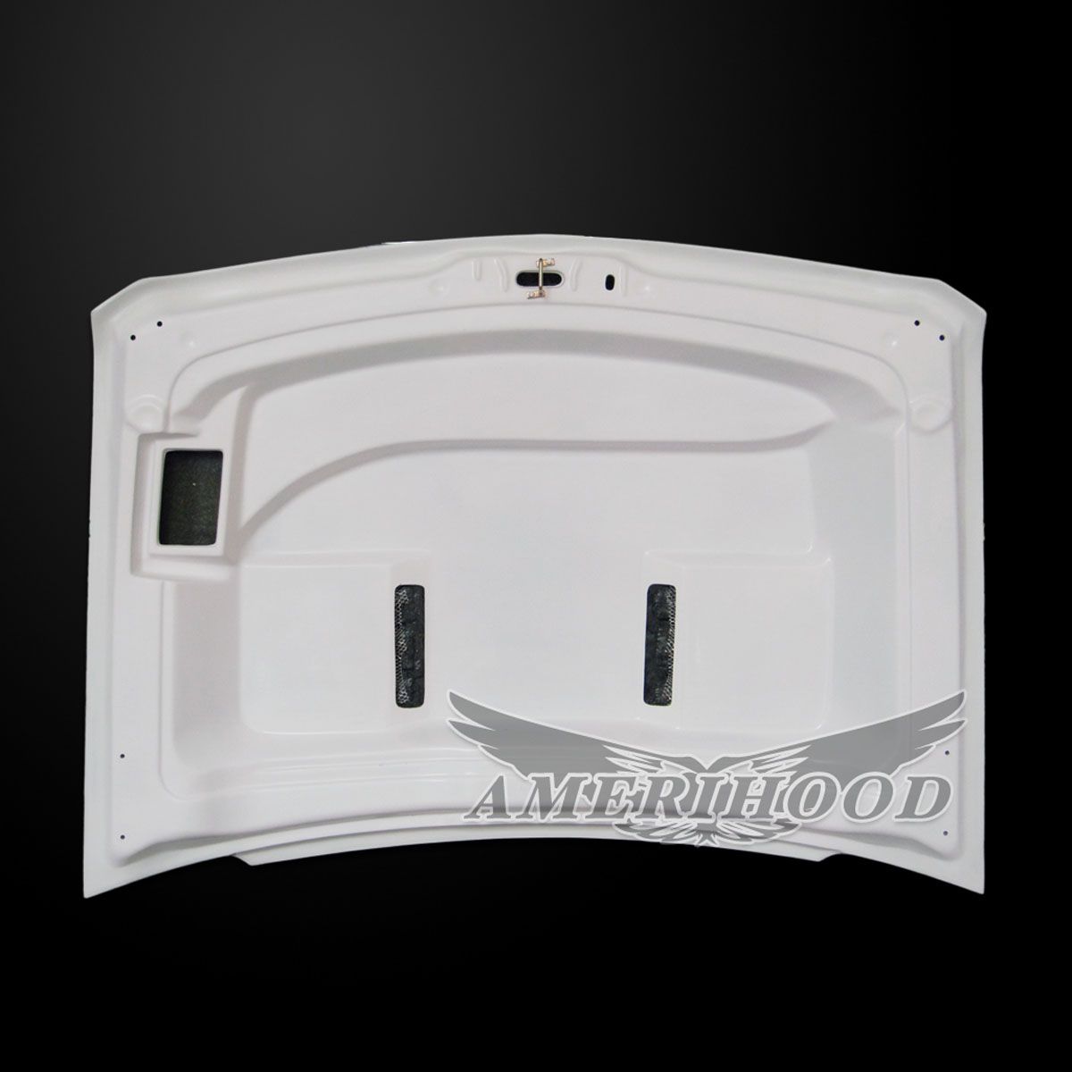 AmeriHood - Chevrolet Silverado 2500HD 2015-2019 Type-E Style Functional Heat Extractor Ram Air Hood