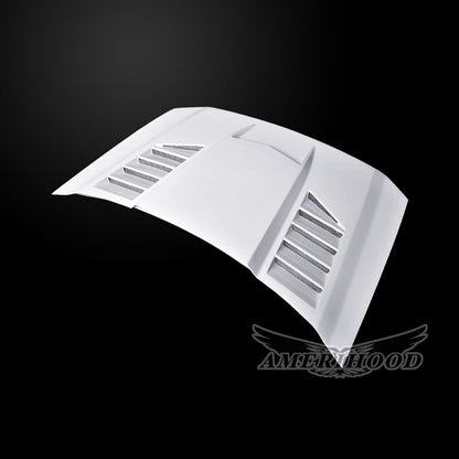 AmeriHood - Chevrolet Silverado 3500HD 2020-2025 VIP Style Functional Heat Extractor Ram Air Hood (Vehicle Registration Card Required)