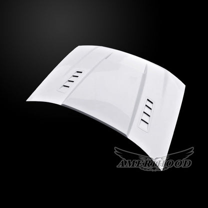 AmeriHood - Chevrolet Trailblazer 2002-2009 Type-SMS Style Functional Heat Extractor Ram Air Hood