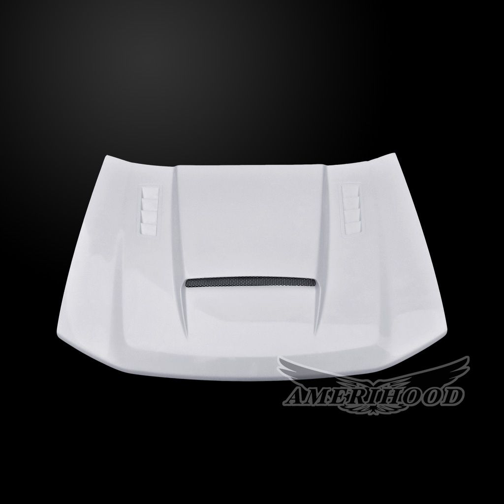 AmeriHood - Chevrolet Trailblazer 2002-2009 Type-SMS Style Functional Heat Extractor Ram Air Hood