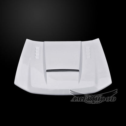 AmeriHood - Chevrolet Trailblazer 2002-2009 Type-SMS Style Functional Heat Extractor Ram Air Hood