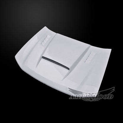 AmeriHood - Chevrolet Trailblazer 2002-2009 Type-SMS Style Functional Heat Extractor Ram Air Hood