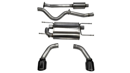 Corsa Performance 12-14 Scion FRS / Subaru BRZ Black Tip Sport Cat-Back Exhaust