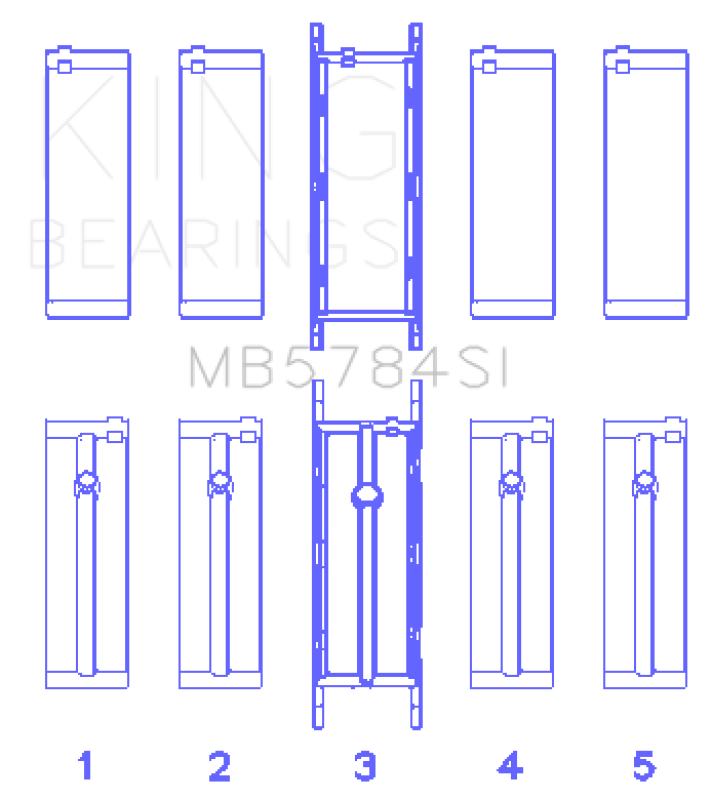 King Engine Bearings BMW N20/B20 Crankshaft Main Bearings