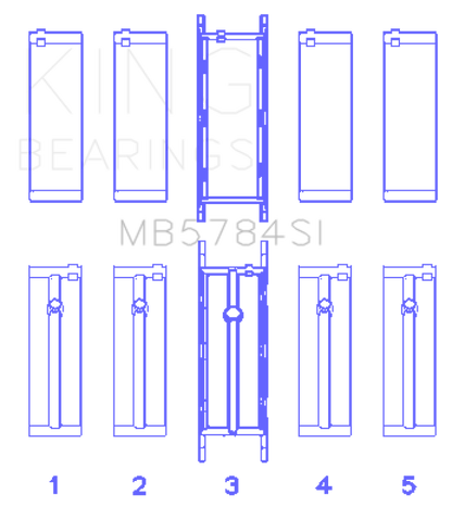 King Engine Bearings BMW N20/B20 Crankshaft Main Bearings