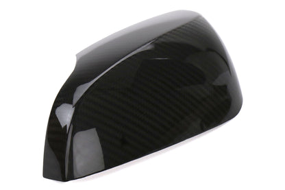 OLM Dry Carbon Fiber Mirror Covers (with Turn Signal Hole) - Gloss Carbon Fiber - 2015-2021 Subaru WRX / STI (With Turn Signal Holes)