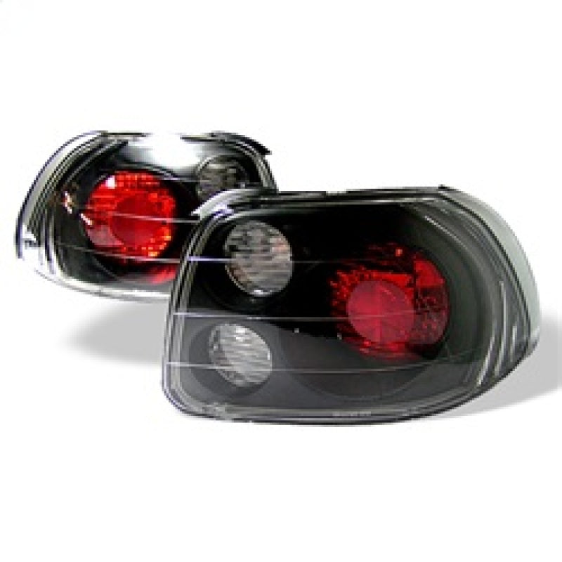 Spyder Honda Del Sol 93-97 Euro Style Tail Lights Black ALT-YD-HDS93-BK 5005168