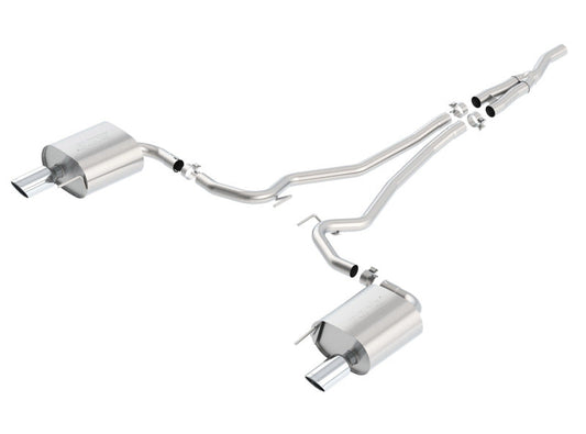 Borla S Type Cat Back 15-17 Ford Mustang 2.3L EcoBoost MT/AT 2.25in pipe 4in tip 140584