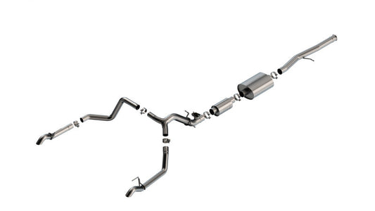 Borla 2024 Chevrolet/GMC 1500 ZR2 & AT4X 6.2L V8 4WD 4DR S-TYPE Catback Exhaust w/ Turndown Tips 141003