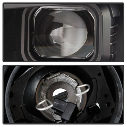 Spyder Chevy Camaro 16-18 Halogen Model Projector Headlights Black PRO-YD-CCAM16HALSI-SEQ-BK 5087331