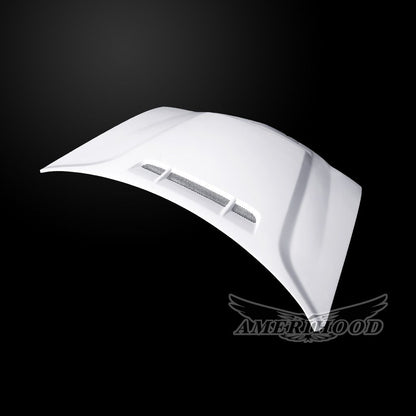 AmeriHood - Dodge Charger 2006-2010 Type-DEM Style Functional Heat Extraction Ram Air Hood