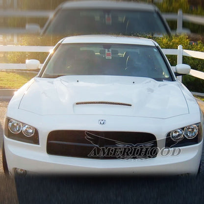 AmeriHood - Dodge Charger Model 2006-2010 BigBoss Style Functional Heat Extraction Hood