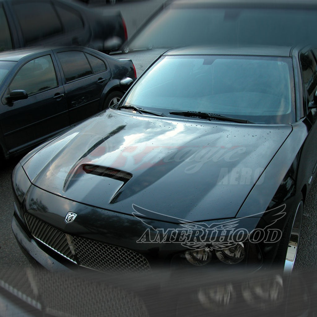 AmeriHood - Dodge Charger Model 2006-2010 SRT Style Functional Heat Extraction Hood