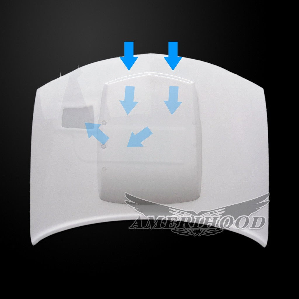 AmeriHood - Dodge Charger Model 2006-2010 TA Style Functional Heat Extraction Hood