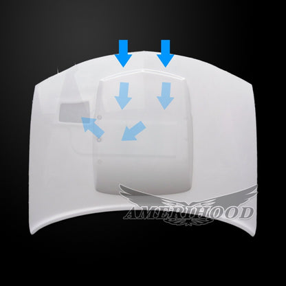 AmeriHood - Dodge Charger Model 2006-2010 TA Style Functional Heat Extraction Hood