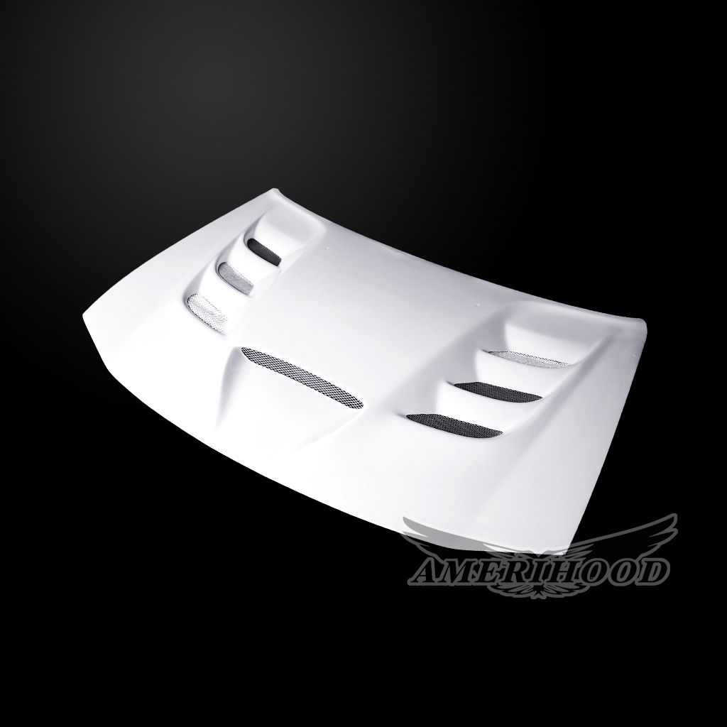 AmeriHood - Dodge Charger 2006-2010 VIP Style Functional Heat Extractor Ram Air Hood