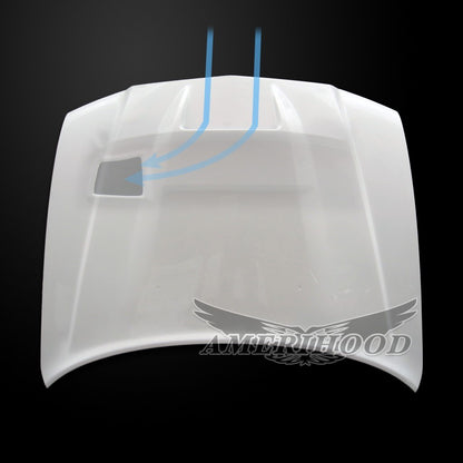 AmeriHood - Dodge Charger Model 2011-2014 SRT2 Style Functional Heat Extraction Hood