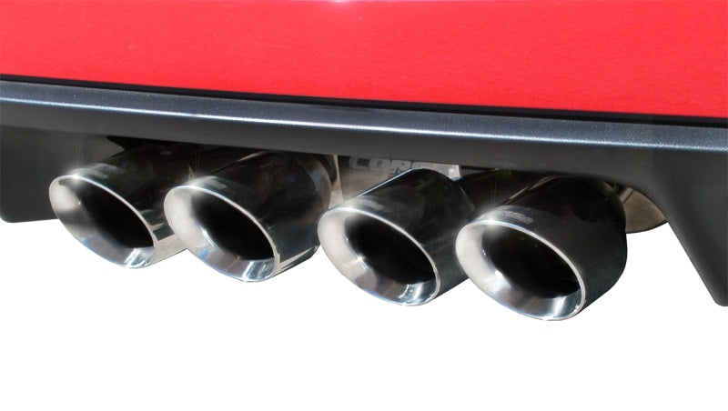 Corsa Performance 05-08 Chevrolet Corvette C6 6.0L V8 Polished Xtreme Axle-Back Exhaust