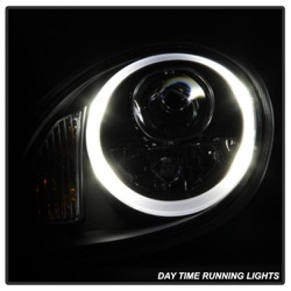 Spyder Porsche Cayman 05-08 Headlights - Halogen Model Only - DRL LED - Black PRO-YD-P98705-DRL-BK 5083197