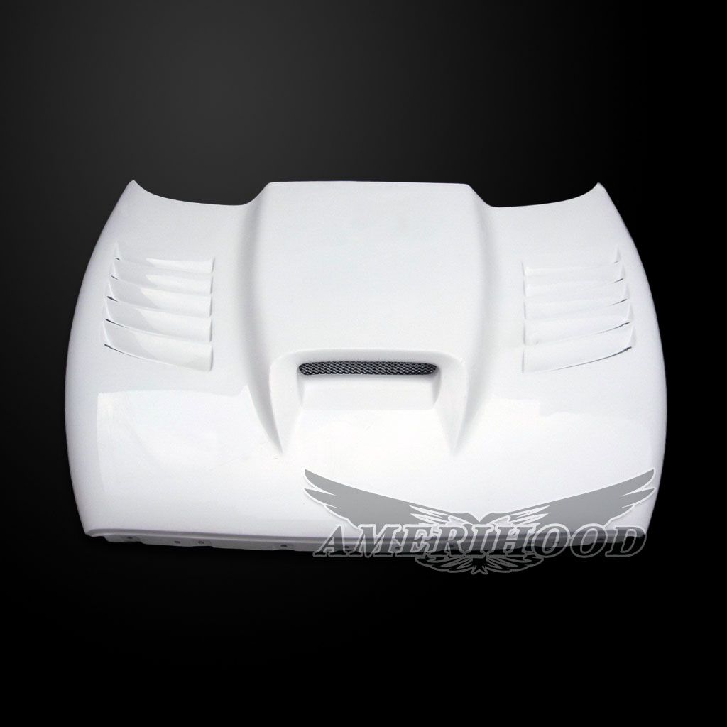 AmeriHood - Dodge Dakota 1997-2004 SSK Style Functional Heat Extractor Ram Air Hood