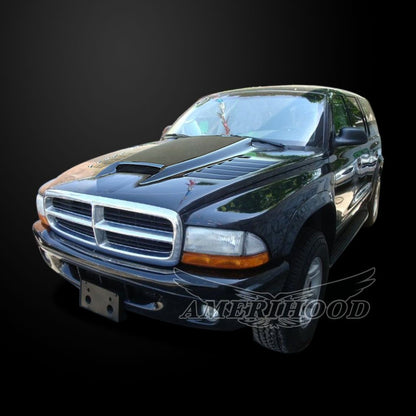 AmeriHood - Dodge Dakota 1997-2004 SSK Style Functional Heat Extractor Ram Air Hood