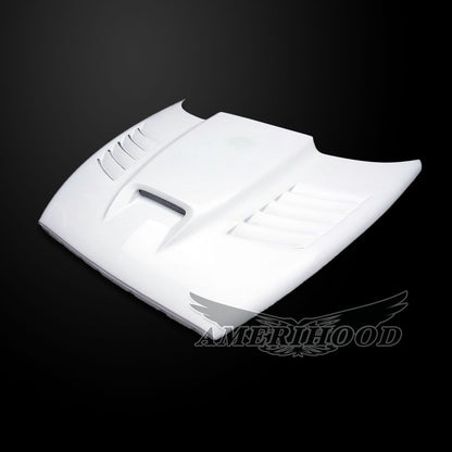 AmeriHood - Dodge Dakota 1997-2004 SSK Style Functional Heat Extractor Ram Air Hood