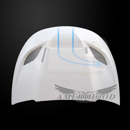 AmeriHood - Dodge Dart 2013-2016 Type-HC Style Functional Ram Heat Extractor Air Hood