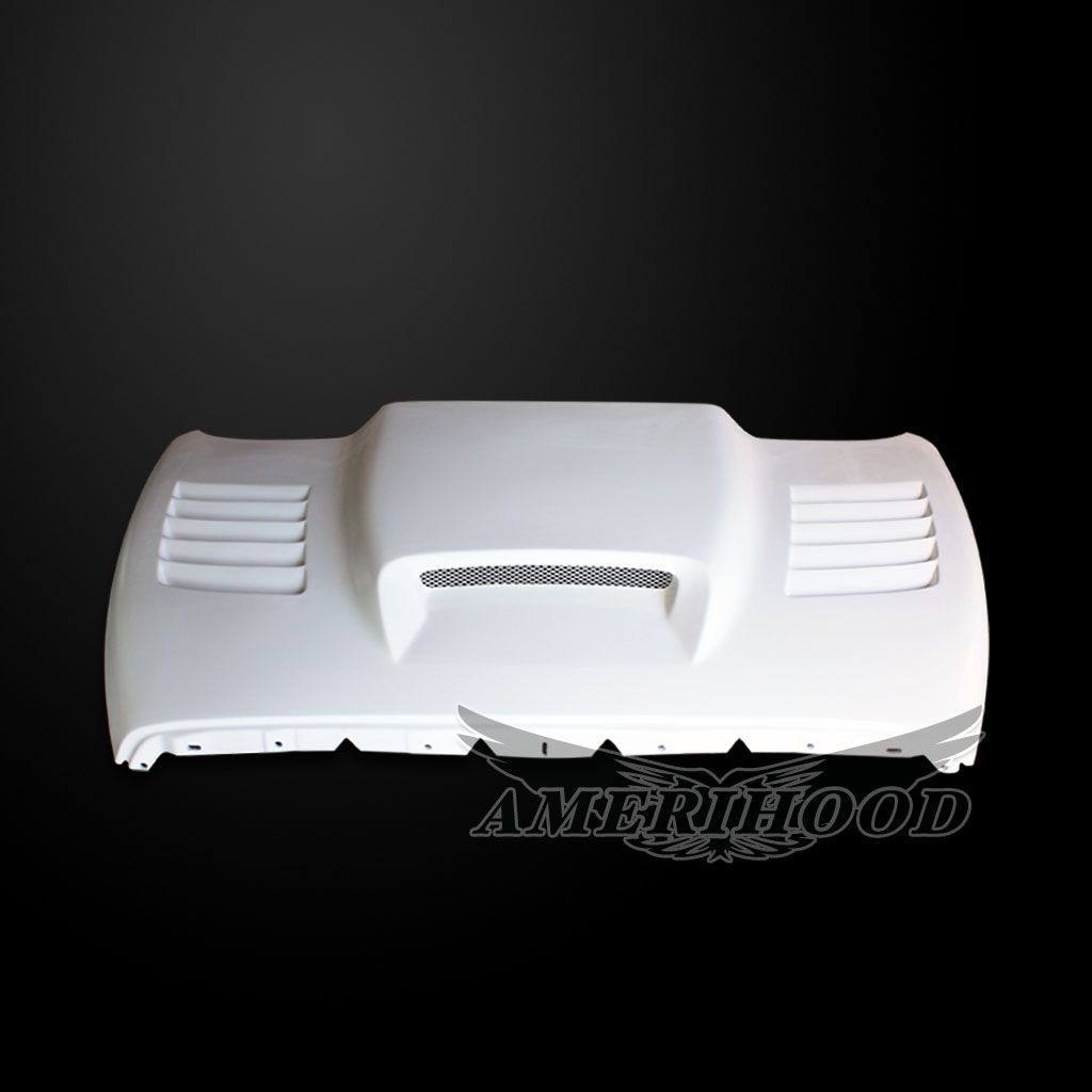 AmeriHood - Dodge Ram 1500 2002-2008 Type-SSK Style Functional Heat Extractor Ram Air Hood