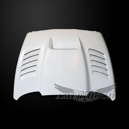 AmeriHood - Dodge Ram 1500 2002-2008 Type-SSK Style Functional Heat Extractor Ram Air Hood