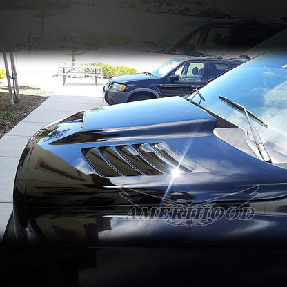 AmeriHood - Dodge Ram 1500 2002-2008 Type-SSK Style Functional Heat Extractor Ram Air Hood