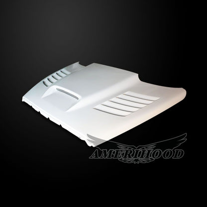 AmeriHood - Dodge Ram 1500 2002-2008 Type-SSK Style Functional Heat Extractor Ram Air Hood