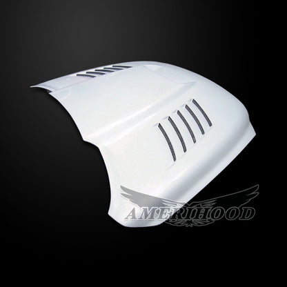 AmeriHood - Dodge Ram 1500 Classic 2019-2024 Type-SSK Style Functional Heat Extractor Ram Air Hood