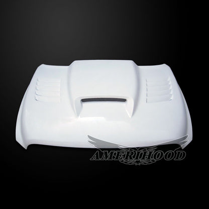 AmeriHood - Dodge Ram 1500 Classic 2019-2024 Type-SSK Style Functional Heat Extractor Ram Air Hood
