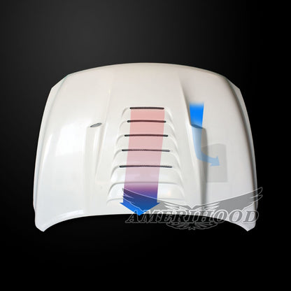 AmeriHood - Dodge Ram 1500 Classic 2019-2024 Type-TS Style Functional Heat Extractor Ram Air Hood