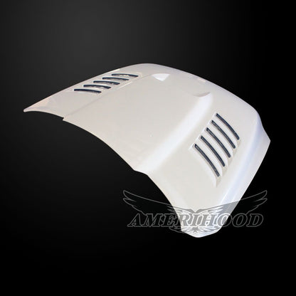 AmeriHood - Dodge Ram 3500 2010-2018 SSK Style Functional Heat Extractor Ram Air Hood