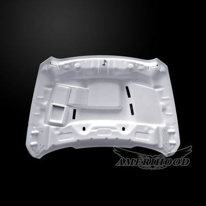 AmeriHood - Dodge Ram 3500 2010-2018 SSK Style Functional Heat Extractor Ram Air Hood