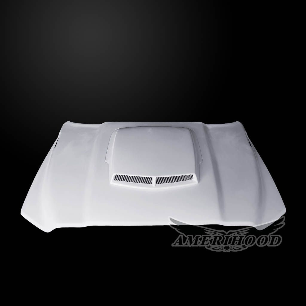 AmeriHood - Dodge Ram 3500 2019-2025 TA Style Functional Heat Extractor Ram Air Hood (Vehicle Registration Card Required)