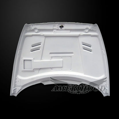 AmeriHood - Dodge Ram 3500 1994-2002 SSK Style Functional Heat Extraction Ram Air Hood (ram air for v6, v8 and diesel only)