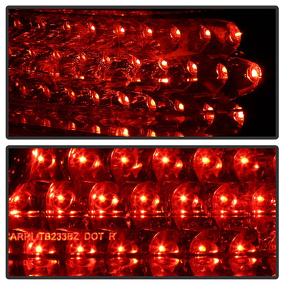xTune Mercedes Benz W210 E-Class 96-02 LED Tail Lights Red Smoke ALT-CL-MBW210-LED-RSM