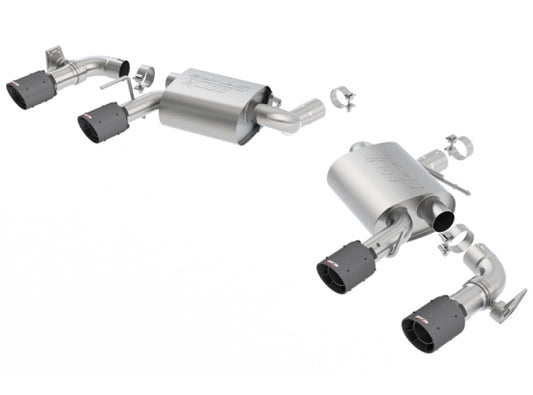 Borla 2016-2017 Chevrolet Camaro SS AT/MT RWD S-type Exhaust (w/ Dual Mode Valves) - Black CF Tip 11924CFBA