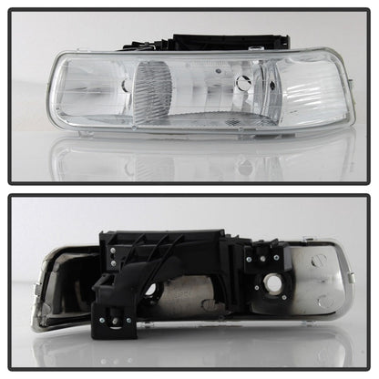 SPYDER Xtune Chevy TahOE 00-06 Amber Crystal Headlights Chrome HD-JH-CSIL99-C 5064264