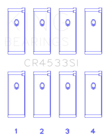 King Engine Bearings Nissan QR25DE DOHC 16 Valves Rod Bearing Set - Size STD