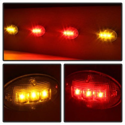 SPYDER Xtune Ford Superduty F250-F550 99-10 Dually Fender LED Side Fender Lights Clear ACC-LED-FDSD99-SL-C 9924651
