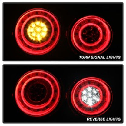 Spyder 09-15 Nissan GTR LED Tail Lights Red Clear ALT-YD-NGTR09-LED-RC 5082008