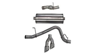 Corsa Performance 15-16 GMC Yukon Denali 6.2L V8 Single Side Exit Cat-Back Exhaust