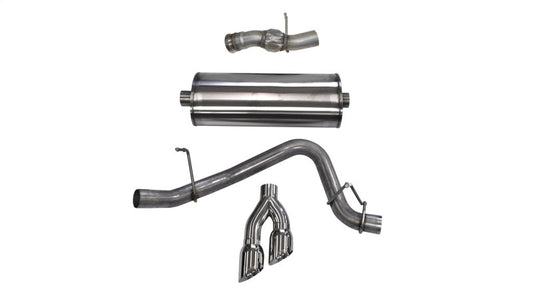 Corsa Performance 15-16 GMC Yukon Denali 6.2L V8 Single Side Exit Cat-Back Exhaust