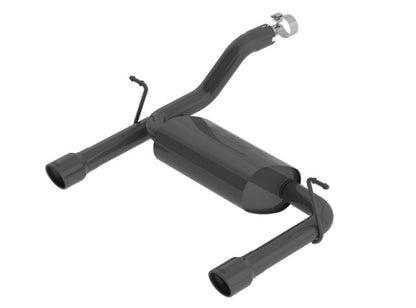 Borla 2018 Jeep Wrangler JL/JLU 3.6L 2DR/4DR Touring SS Axle Back Black Coated Exhaust w/3.5in Tips 11955CB
