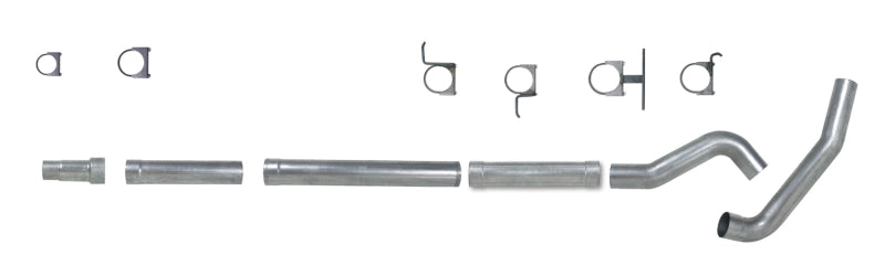 Diamond Eye KIT 5in Catback MFLR RPLCMENT PIPE Single AL: 94-97 FORD 7.3L F250/F350 PWRSTROKE